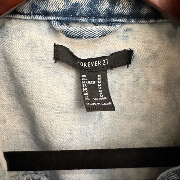 Retro Style Forever 21 Jean Jacket M - Picture 6 of 7